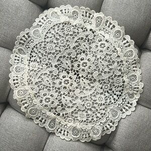 Vintage White Doily Crochet Round